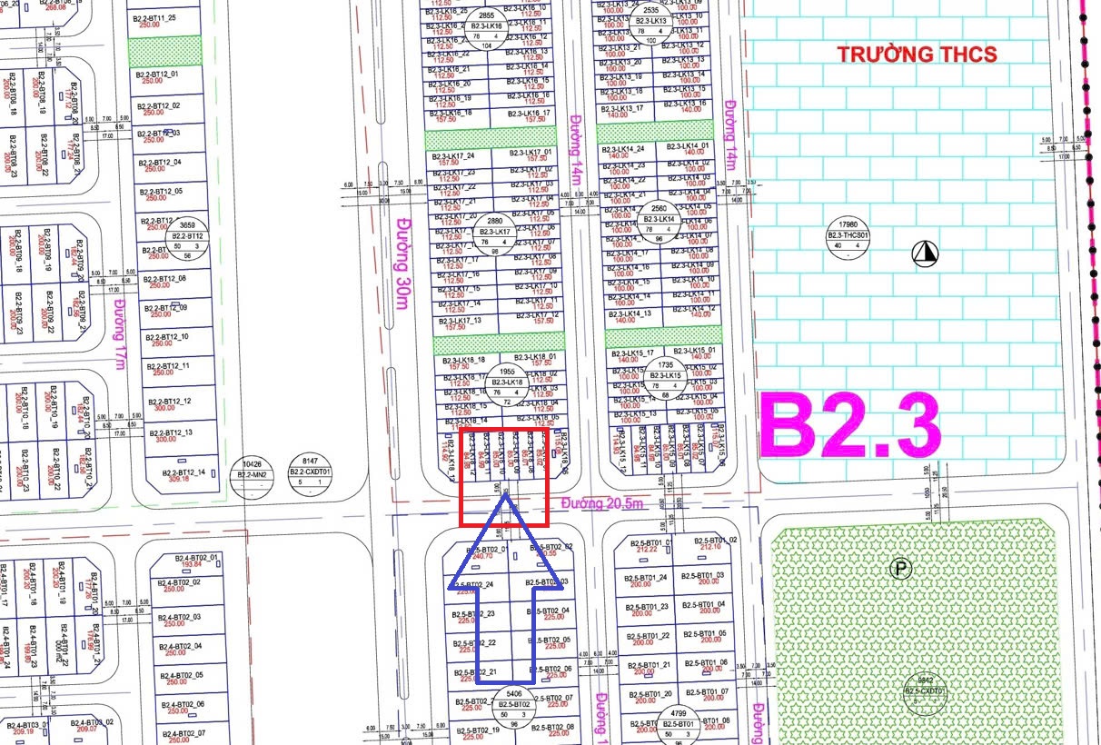 Bán lô đất liền kề B2.3 đường 20,5m KĐT Thanh Hà Cienco 5 - Ảnh chính